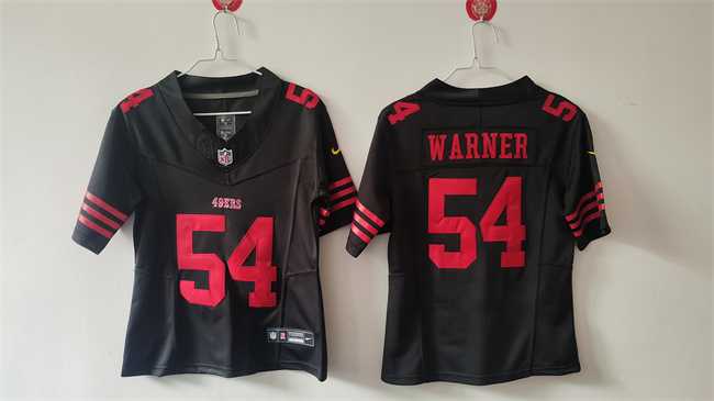 Women%27s San Francisco 49ers #54 Fred Warner Black F.U.S.E Vapor Untouchable Stitched Jersey